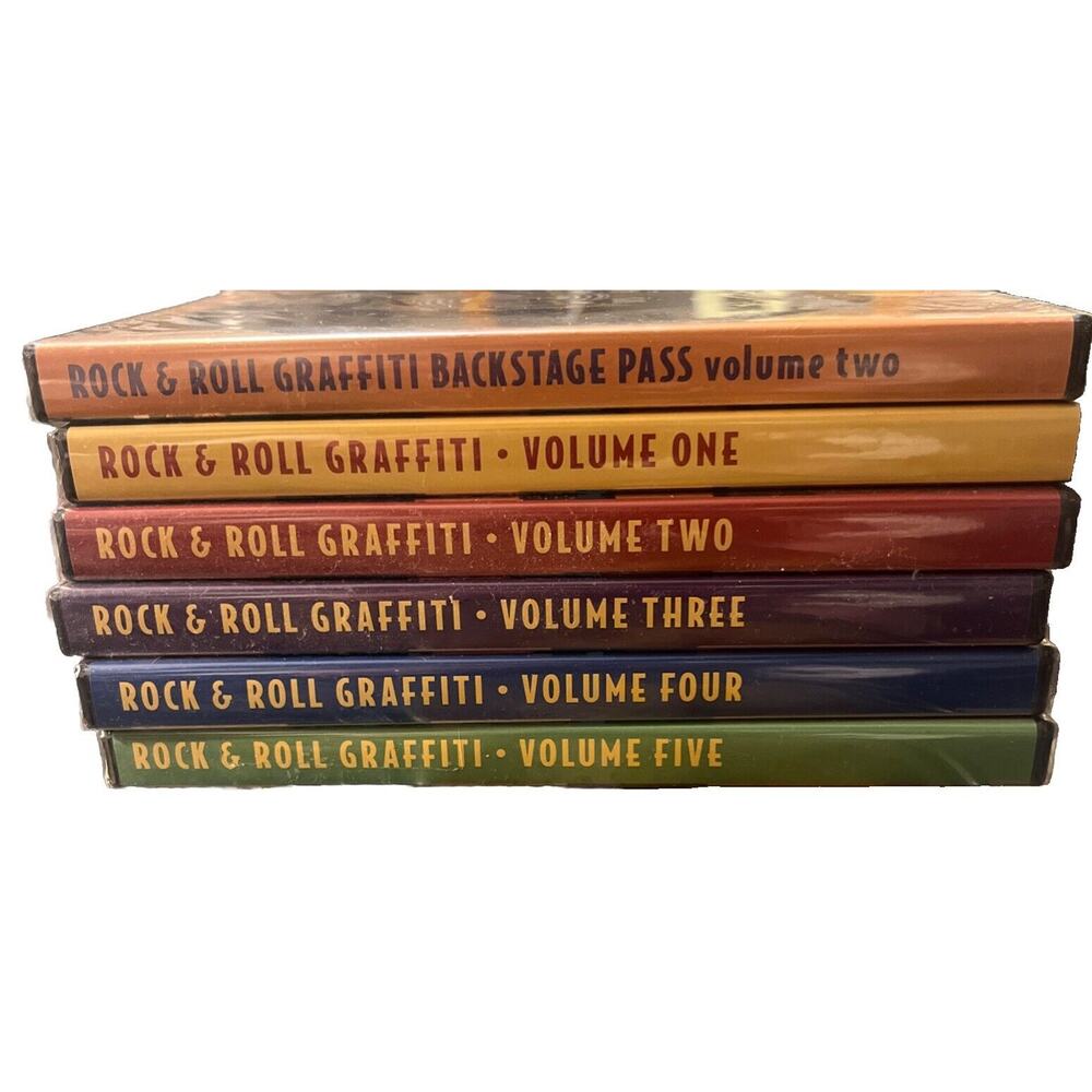Rock & Roll Graffiti Volumes 1-5 6 DVDs 1999 Backstage Vol. 2 TV 50s 60s